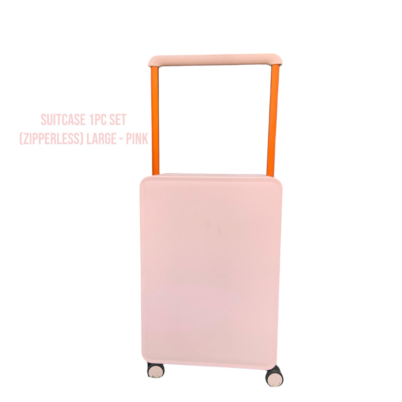 Zipless Suitcase 1pc Set (Zipper-less) – Pink