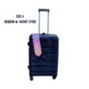 Medium navy blue suitcase Kenya, Scratch-resistant travel luggage Nairobi, Durable luggage Nairobi, 360° wheels suitcase Kenya, Travel suitcase medium size Nairobi, Lightweight luggage Nairobi, Unbreakable PP suitcase Nairobi, Stylish travel bag Kenya