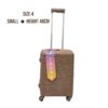 Peach small suitcase, Unbreakable small luggage, Scratch-resistant suitcase, 48cm suitcase Kenya, Small-sized travel bag, Travel case with spinner wheels, Lightweight luggage Nairobi