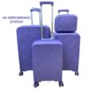 4 in 1 purple suitcase set with durable construction, smooth-rolling wheels, TSA locks, and stylish design for versatile travel needs