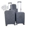 4-in-1 unbreakable double zip rubber suitcase, featuring a stylish design, durable construction, and smooth mobility for versatile travel needs.