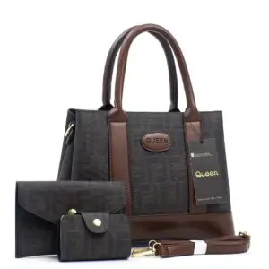 Queens stylish black ladies handbag with elegant design, high-quality materials, and modern, sophisticated appeal