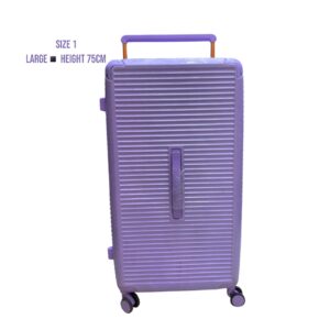 Large 75cm Unbreakable Rubber Suitcase (Size 30) – Durable Purple Luggage for Long Vacations