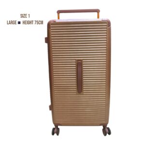 Large 75cm Unbreakable Rubber Suitcase (Size 30) – Durable Purple Luggage for Long Vacations