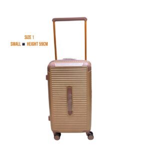 4-in-1 Rubber Suitcase Set in Purple – Durable, Unbreakable Luggage with Large, Medium, Small Suitcases & Makeup Bag