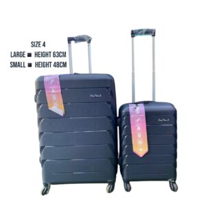 Blue FengtianGLi large and small unbreakable rubber suitcase combo with TSA locks, smooth-rolling wheels, and durable, impact-resistant design