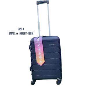 Blue FengtianGLi small unbreakable rubber suitcase with TSA locks, smooth-rolling wheels, and durable impact-resistant design